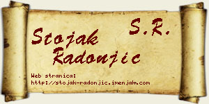 Stojak Radonjić vizit kartica